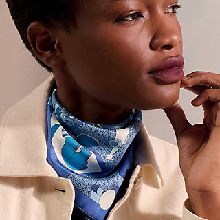 Ready… Go! scarf 45 - Blue | Hermès Canada